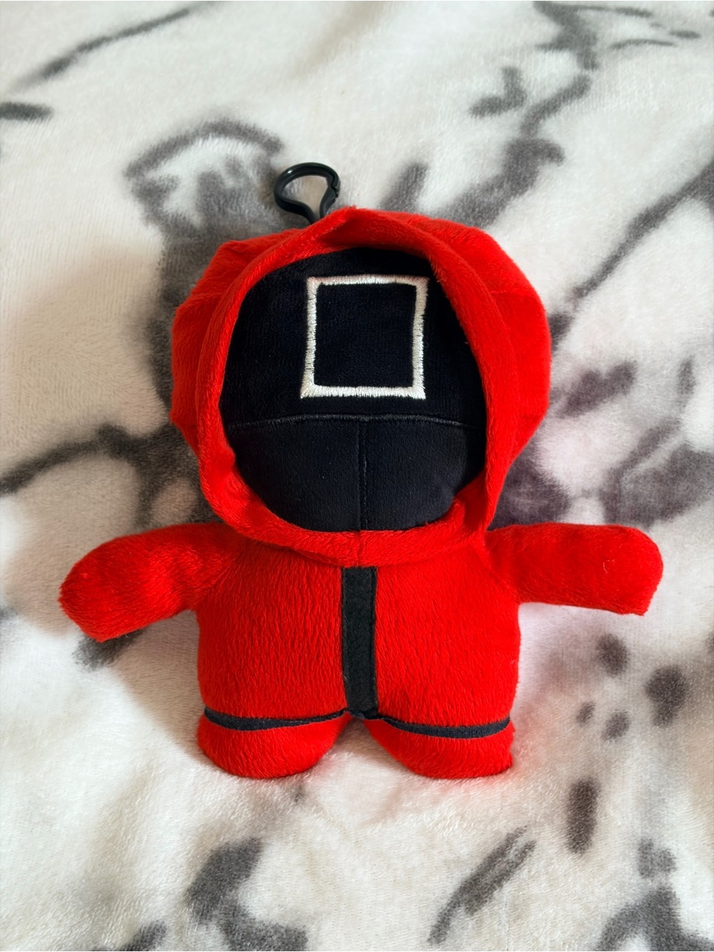 Squid Game Red Guard “Masked Manager” 9” Plush Toy/Bag Clip